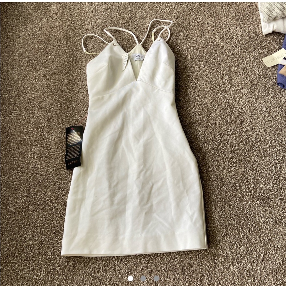 body con white Bebe dress